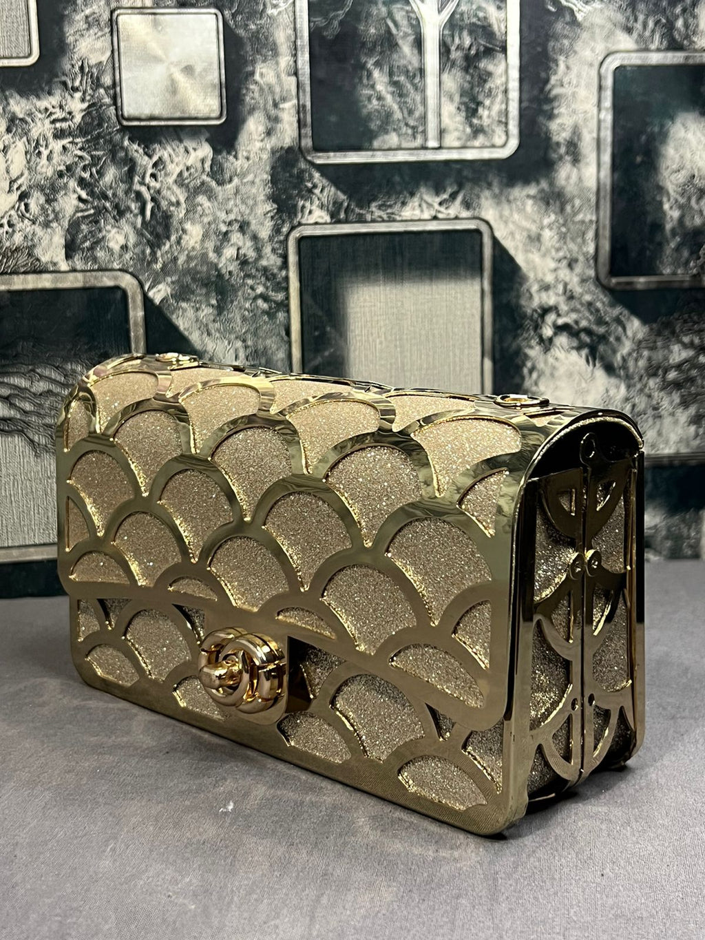 Golden Diva Clutch