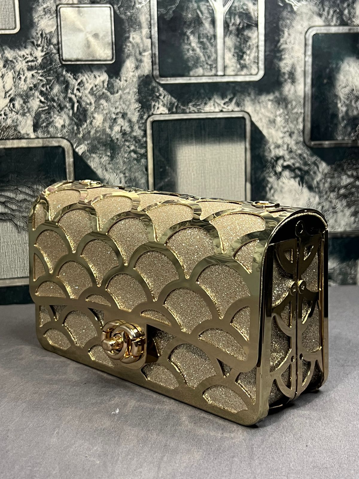 Golden Diva Clutch